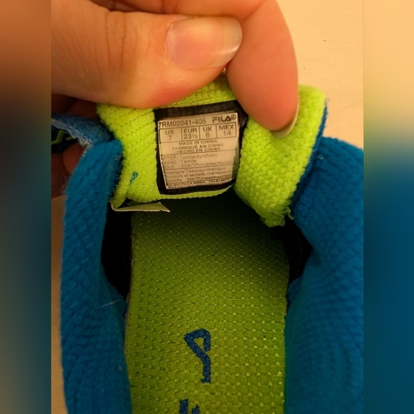 Fila Toddler Boy Acumen Viz Running Shoes in Size 7 - Picture 9 of 10